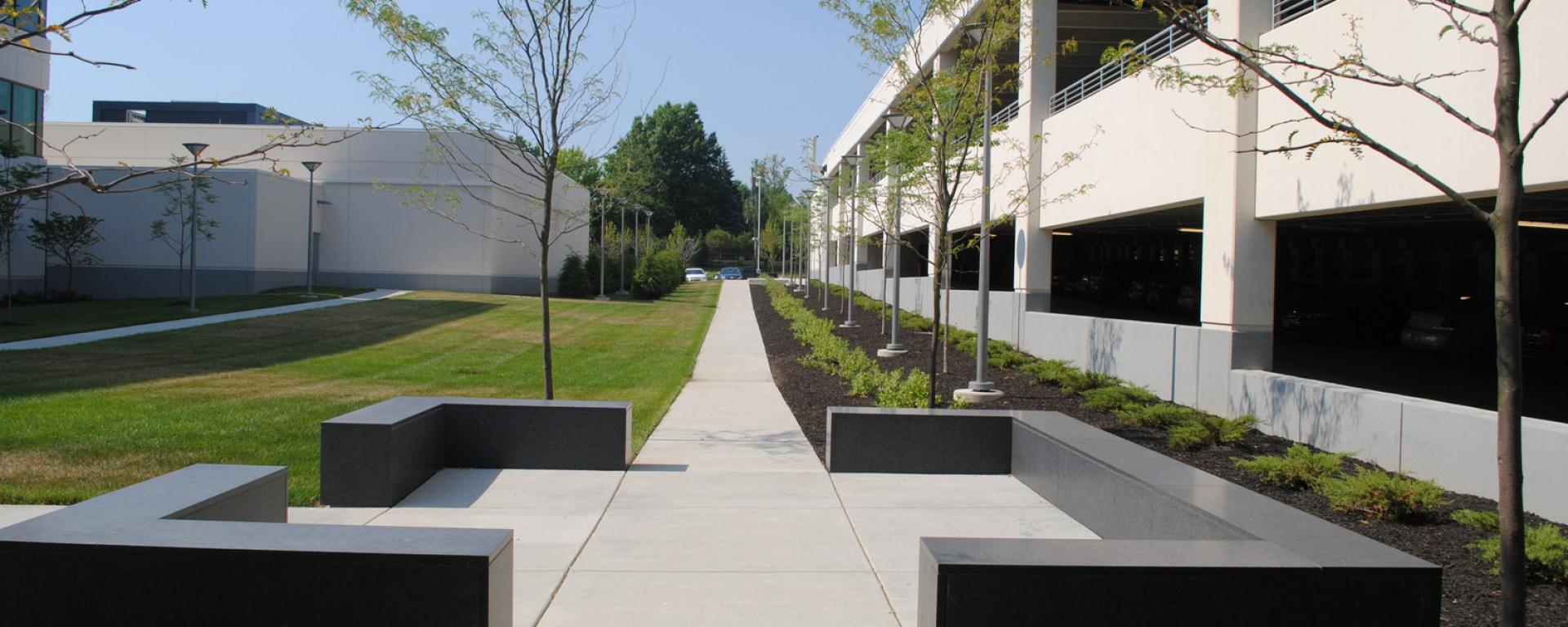 outdoor seating area