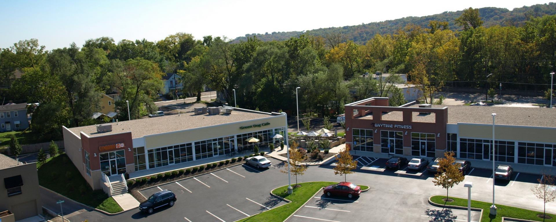 aerial of buildings