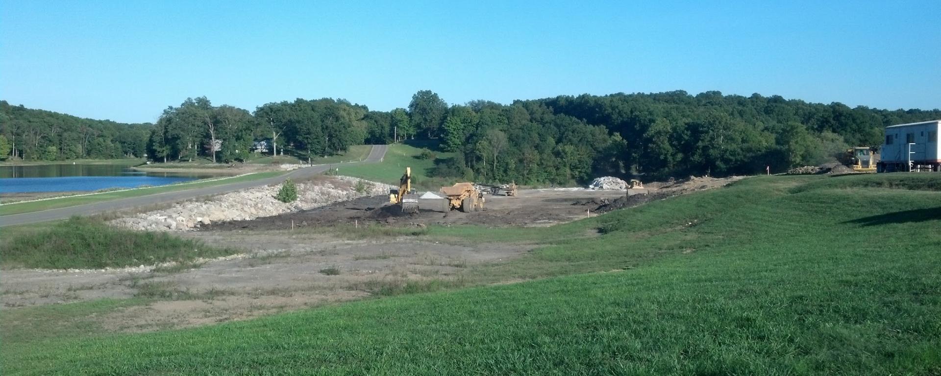 dam under construction