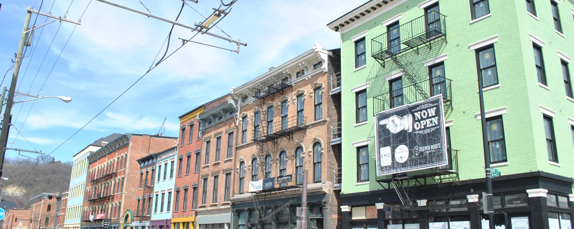 streetscape view of apartment building