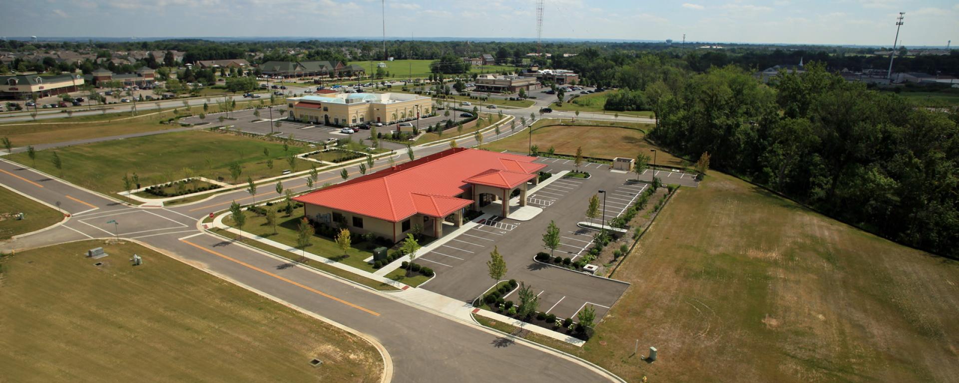 aerial image of building