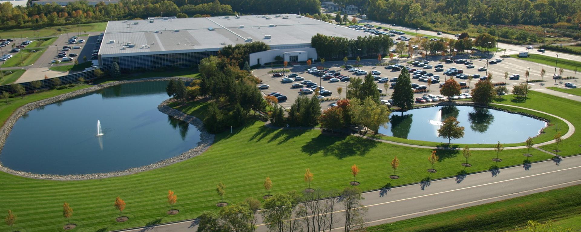 aerial of Liberty Mutual Campus