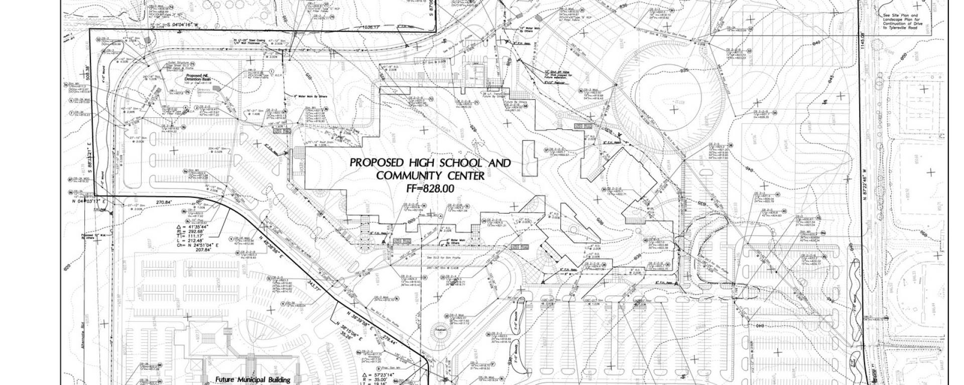 Site plan rendering