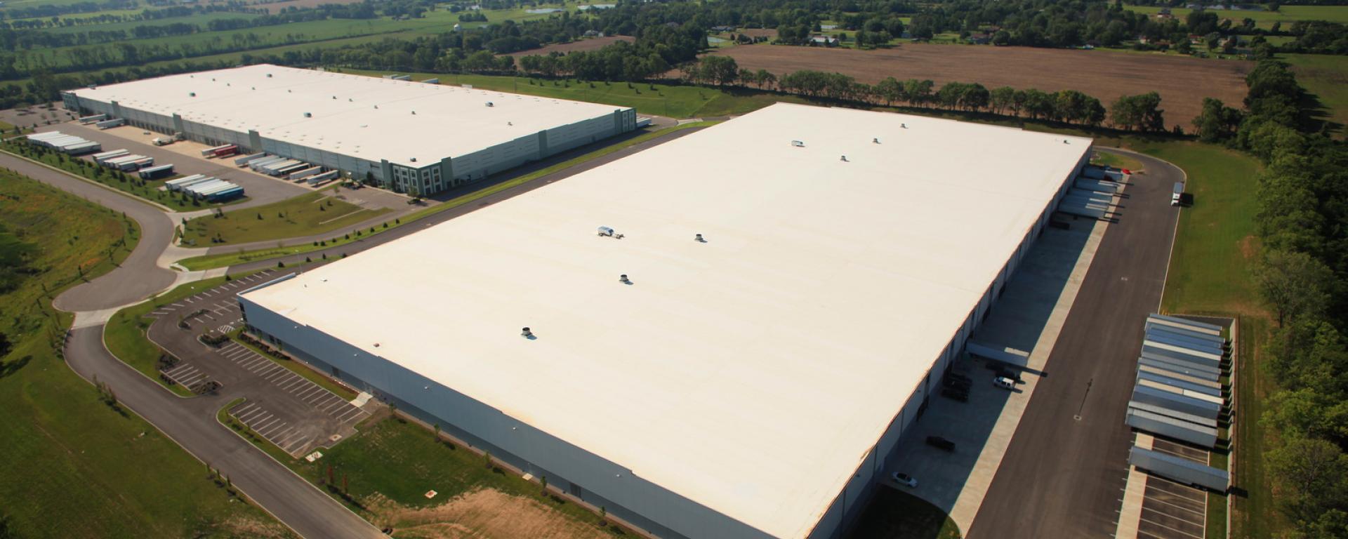 back aerial of loading docks