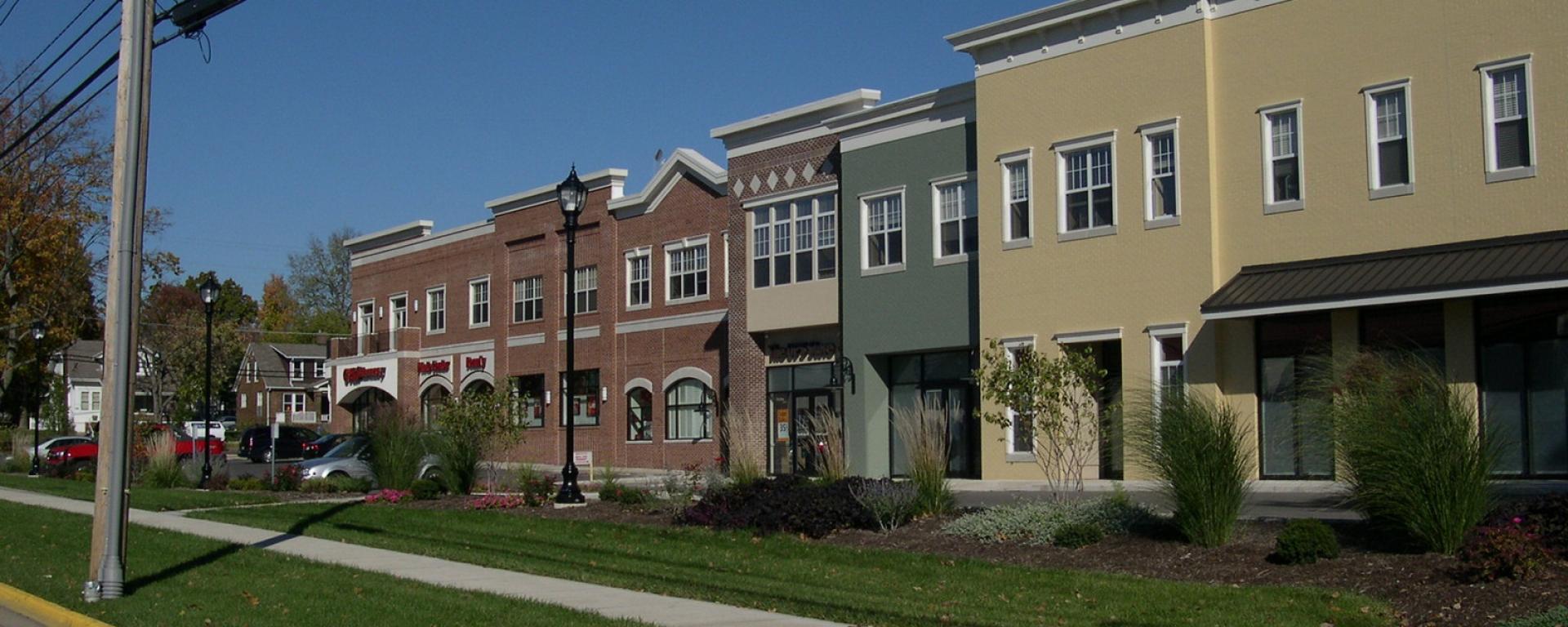 streetscape of building