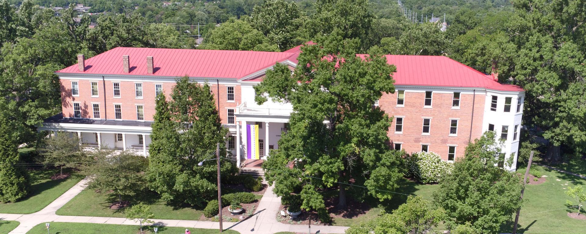 aerial photo of building