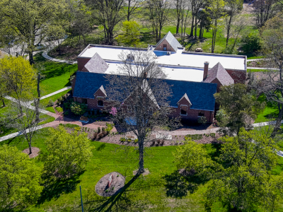 Aerial of library 