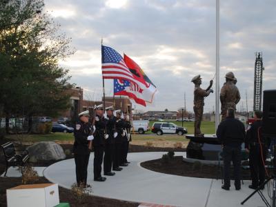 presenting of the colors