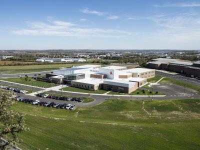 aerial of school grounds