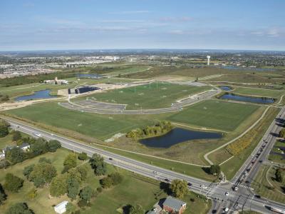 aerial of park